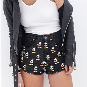 Forever 21 Mickey Shorts Size 26 NWOT